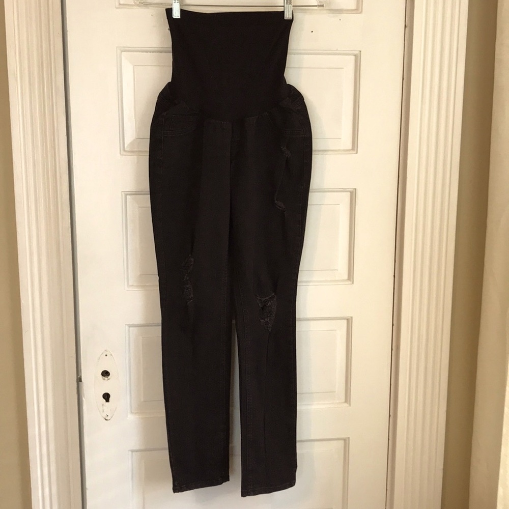 Jessica Simpson Distressed Maternity skinny jeans